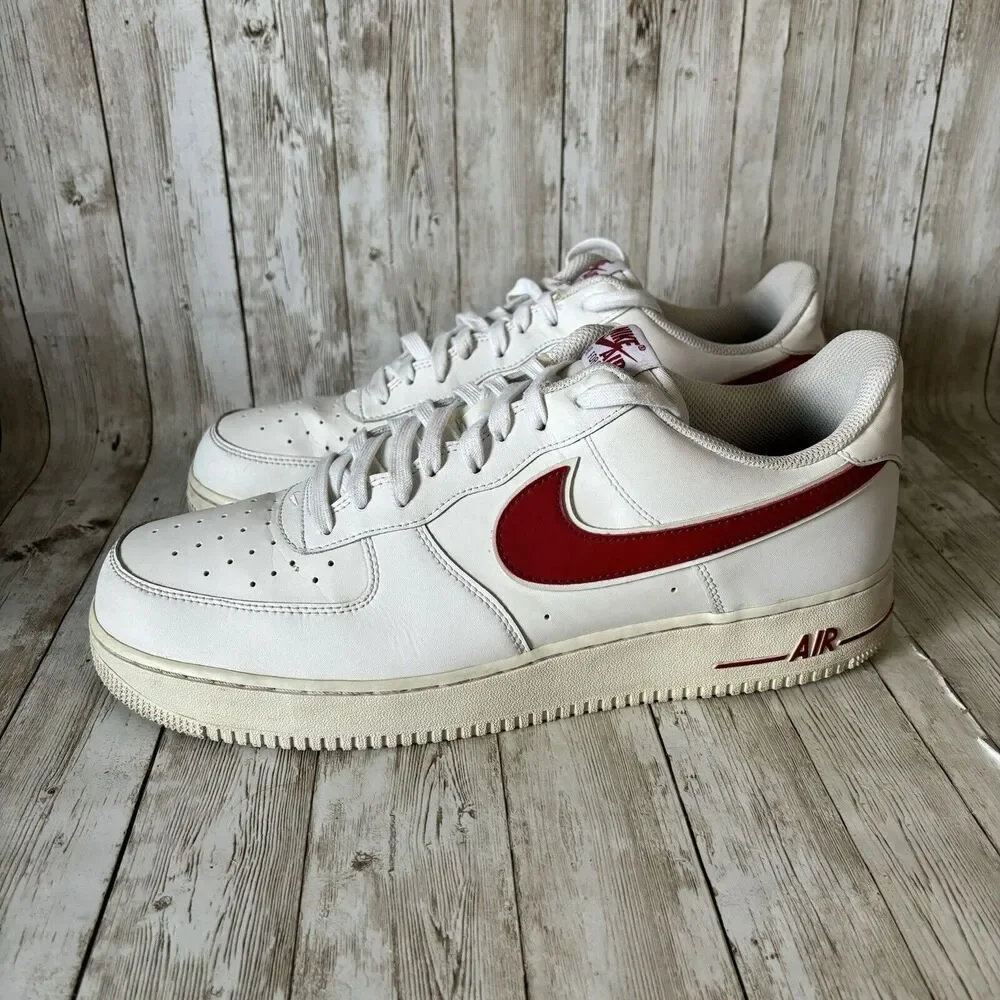 Nike Air Force 1 Low '07 3 Gym Red 2018 Sneakers Low top‎ Men's Size 13